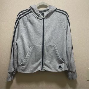 Adidas Cropped Zip Up